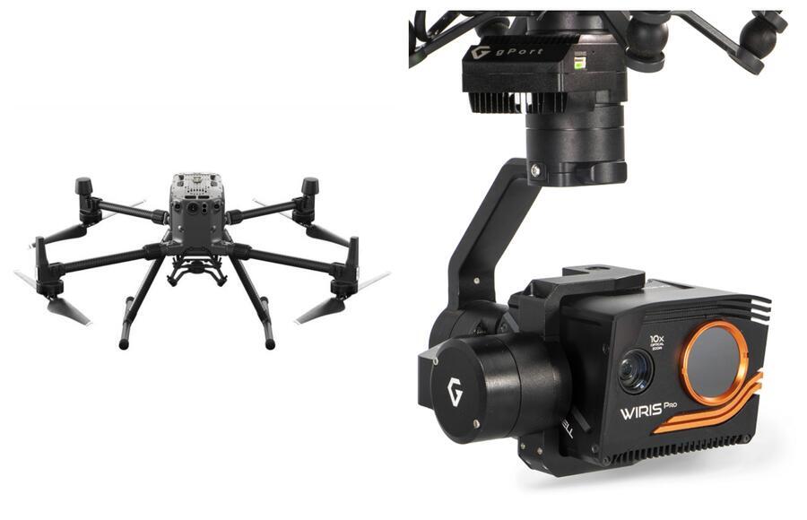 Zostava: Workswell WIRIS Pro & DJI M300 & Gremsy WP + gPort