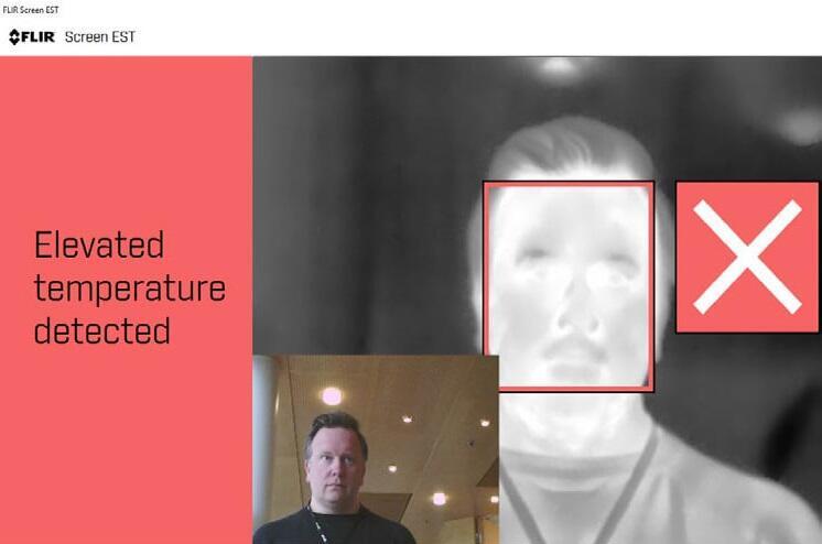 Softvér FLIR Screen-EST Kit pre kontrolu teploty pokožky