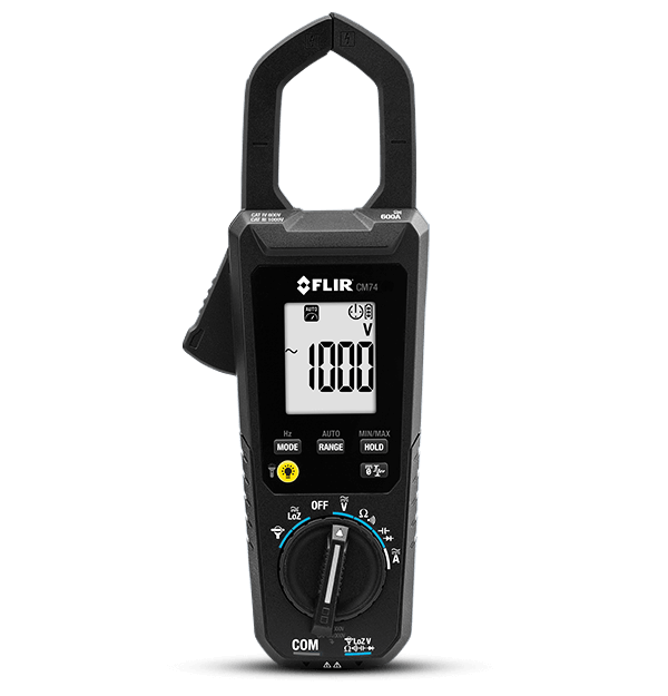 Klešťový multimetr FLIR CM74 s režimom VFD