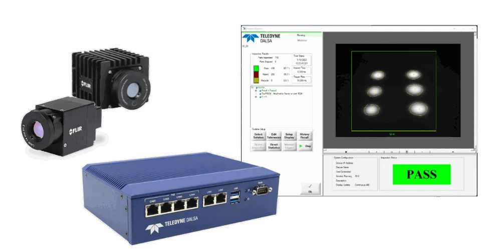 Zostava termokamery FLIR A70 + vyhodnocovací PC Dalsa GEVA